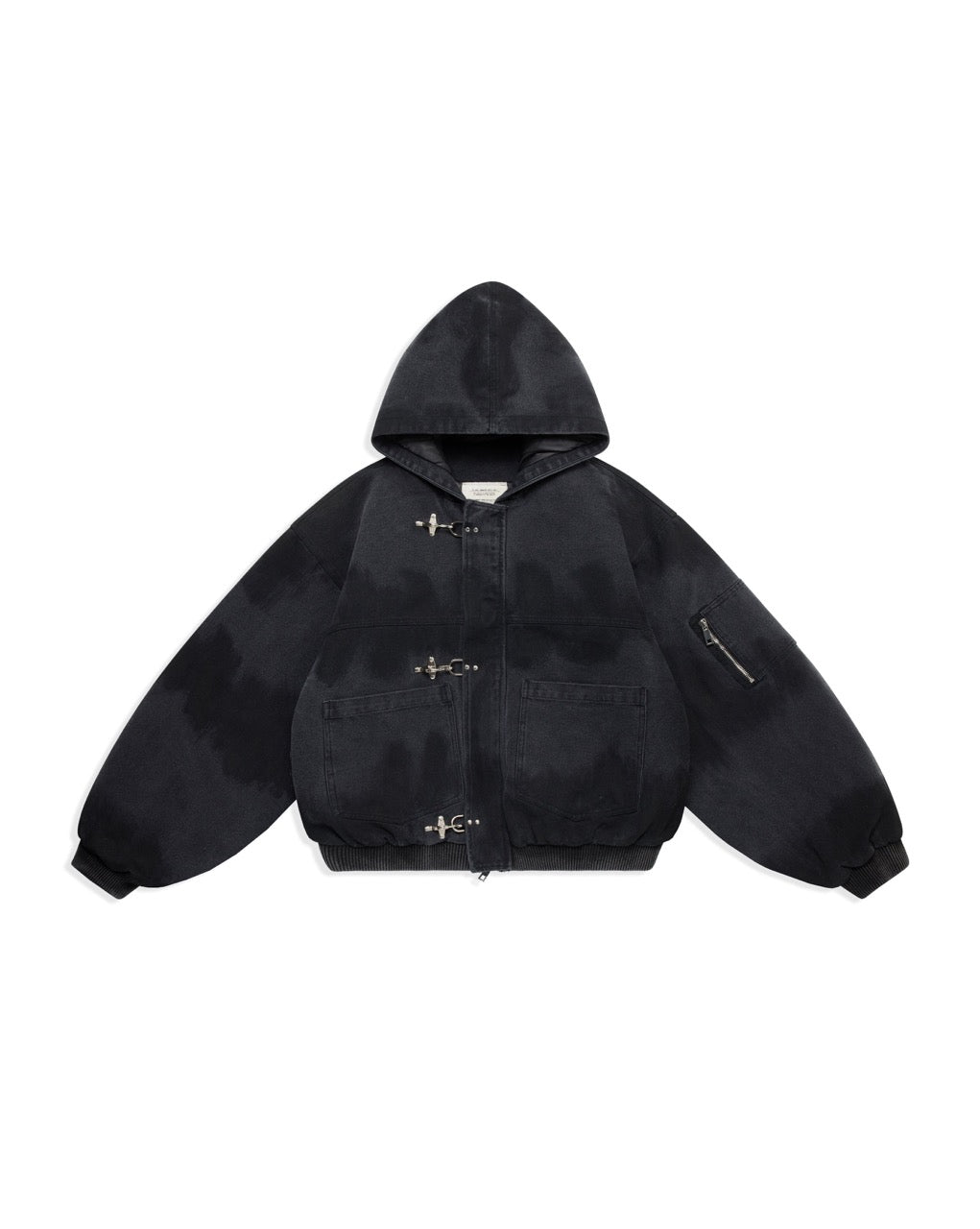 Canvas Clasp Bomber Jacket